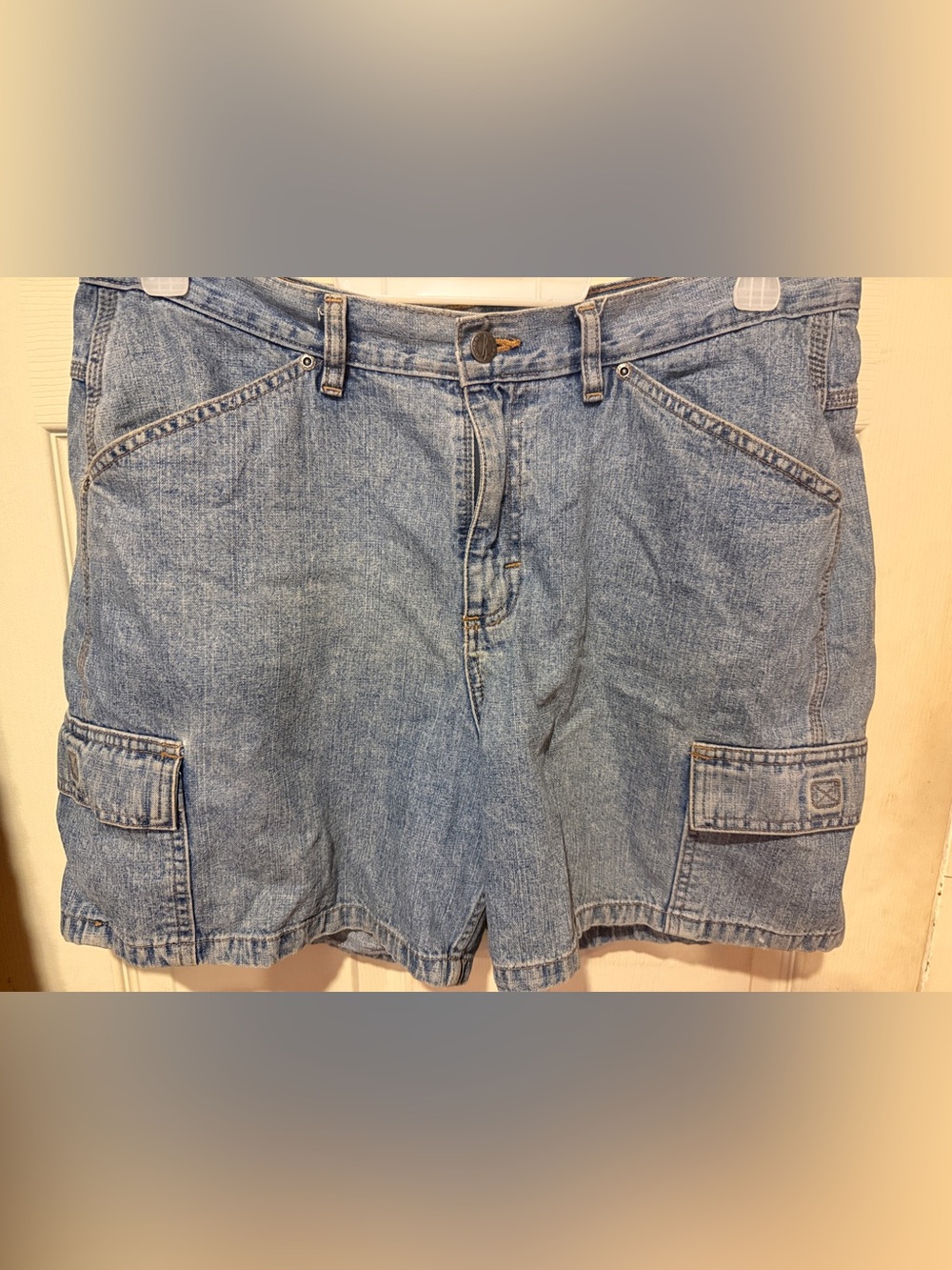 Riders by Lee Light Blue Denim Cargo Shorts
